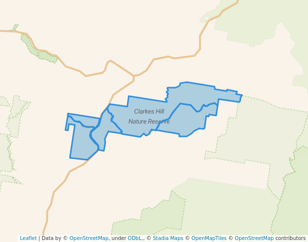 walking in Clarkes Hill Nature Reserve map in Burra