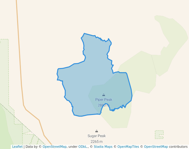 walking in Silver Peak Range Wilderness Study Area map in Dyer