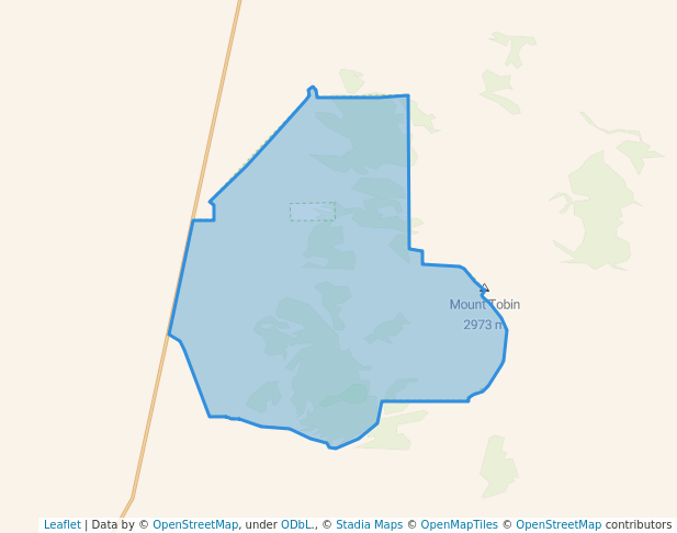 walking in Tobin Range Wilderness Study Area map in Winnemucca