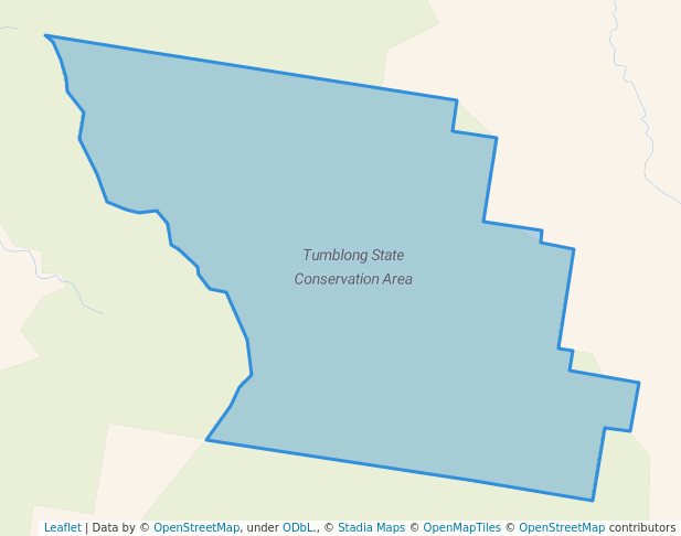 walking in Tumblong State Conservation Area map in Reno
