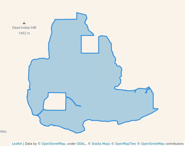 walking in Bobcat Draw Badlands Wilderness Study Area map in Worland