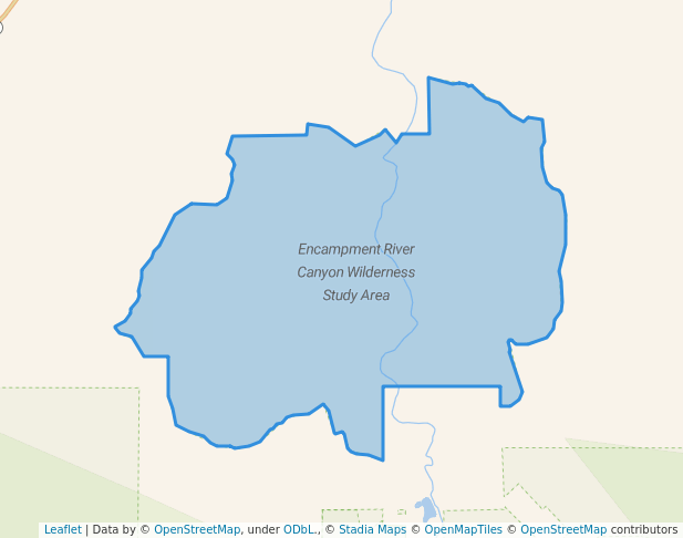 walking in Encampment River Canyon Wilderness Study Area map in Riverside