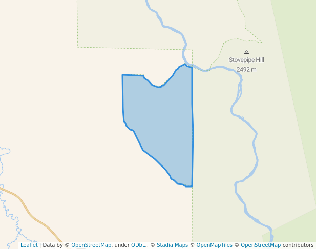 walking in Prospect Mountain Wilderness Study Area map in Encampment