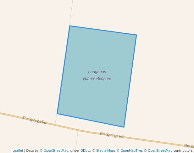 walking in Loughnan Nature Reserve map in Roto