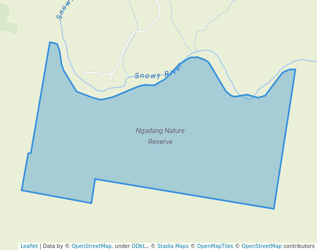 walking in Ngadang Nature Reserve map in Kalkite