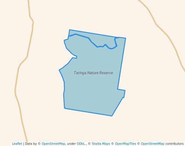 walking in Taringa Nature Reserve map in Yetman