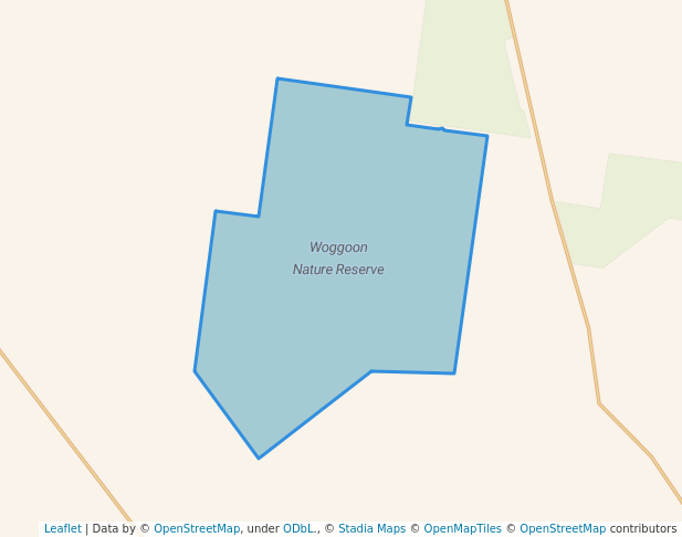 walking in Woggoon Nature Reserve map in Condobolin