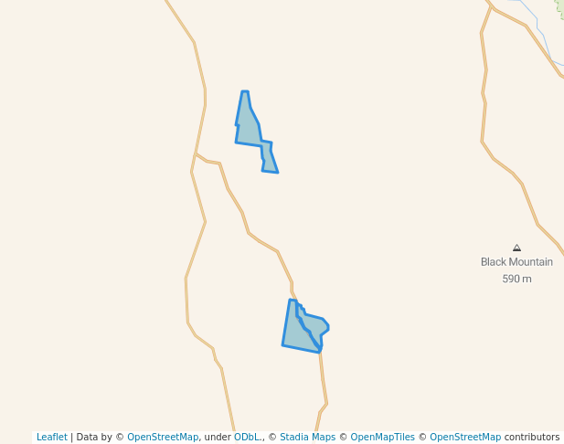 walking in Serpentine Ridge National Park map in Keera