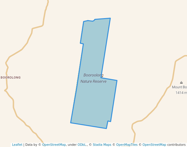 walking in Booroolong Nature Reserve map in Boorolong
