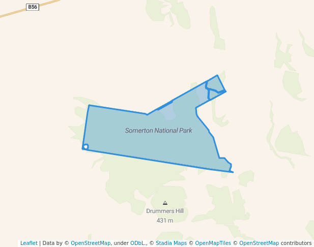 walking in Somerton National Park map in Carroll