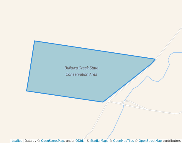 walking in Bullawa Creek State Conservation Area map in Narrabri West