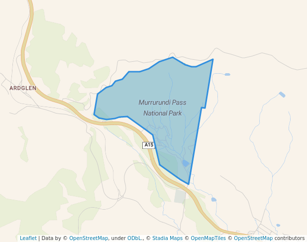 walking in Murrurundi Pass National Park map in Ardglen