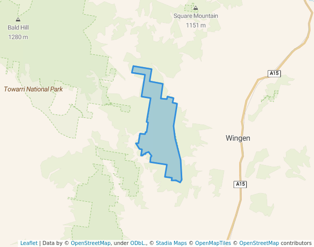 walking in Wingen Maid Nature Reserve map in Dry Creek