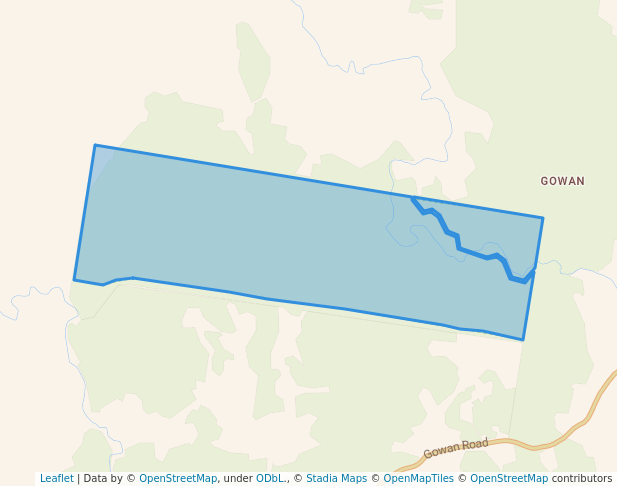 walking in Freemantle Nature Reserve map in Bathurst
