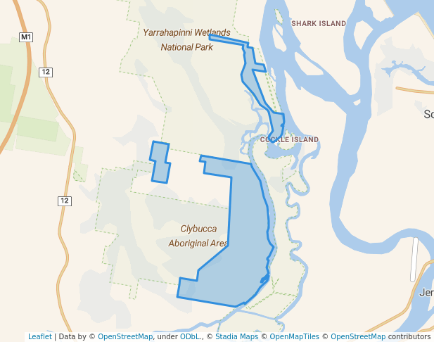 walking in Clybucca Historic Site map in Clybucca