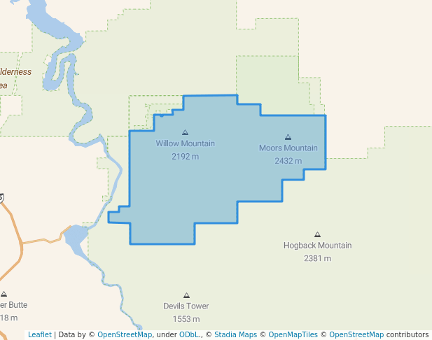 walking in Gates of the Mountains Wilderness map in Helena