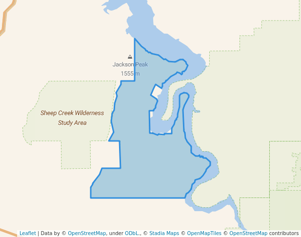 walking in Sleeping Giant Wilderness Study Area map in Helena