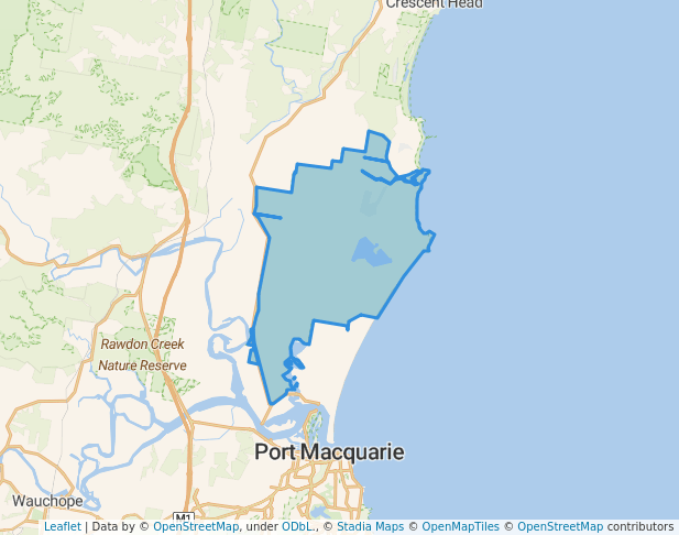 walking in Limeburners Creek National Park map in Riverside