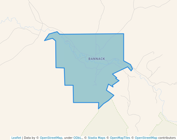 walking in Bannack State Park map in Dillon
