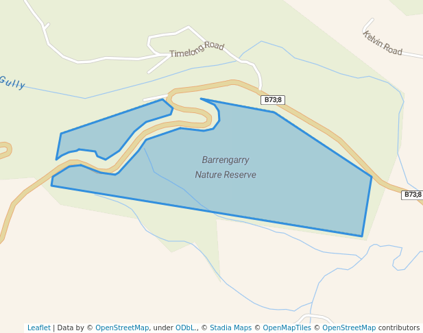 walking in Barrengarry Nature Reserve map in Avoca