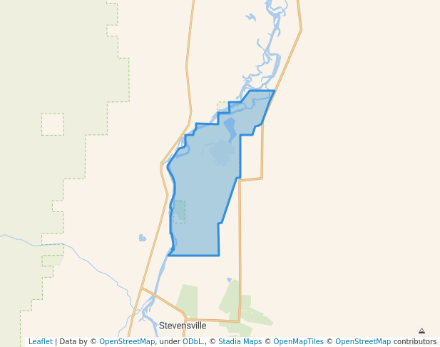 walking in Lee Metcalf National Wildlife Refuge map in Stevensville