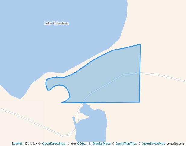 walking in Lake Thibadeau National Wildlife Refuge map in Havre