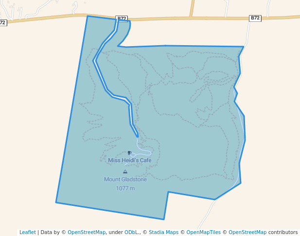 walking in Mount Gladstone Reserve map in Cooma