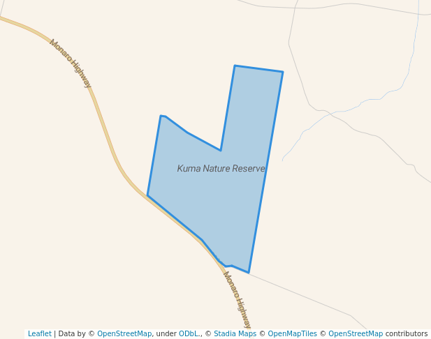 walking in Kuma Nature Reserve map in Cooma
