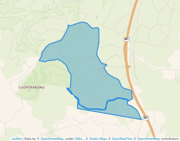 walking in Cooperabung Creek Nature Reserve map in Tamban