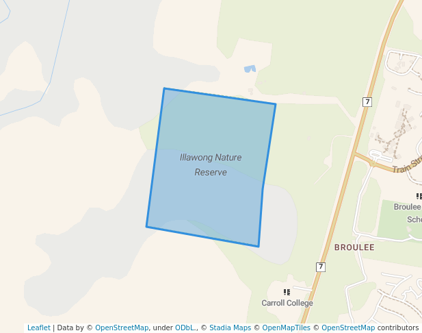 walking in Illawong Nature Reserve map in Deua