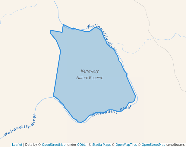 walking in Kerrawary Nature Reserve map in Exeter