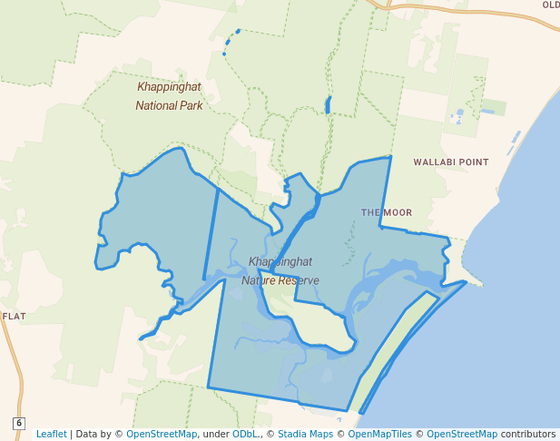 walking in Khappinghat Nature Reserve map in Croki