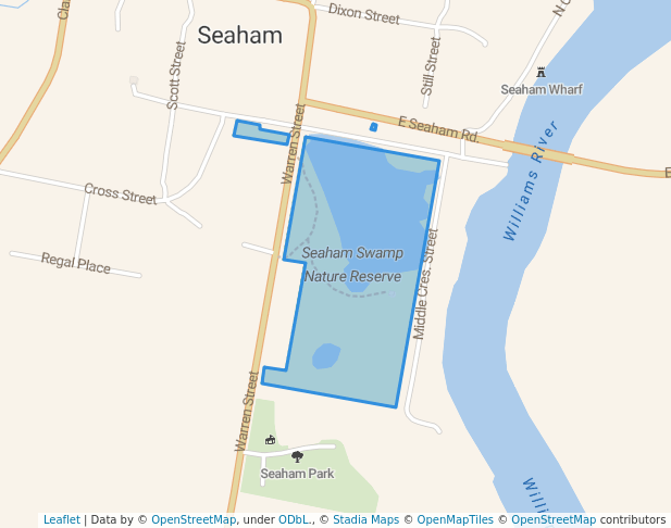 walking in Seaham Swamp Nature Reserve map in Karuah