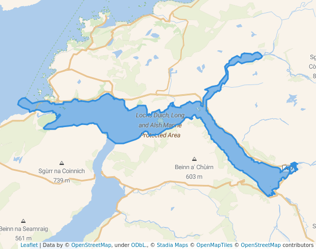 Lochs Duich, Long and Alsh Marine Protected Area