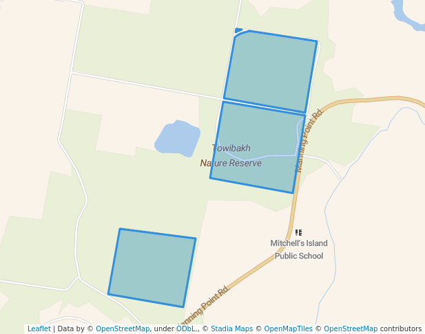 walking in Towibakh Nature Reserve map in Croki