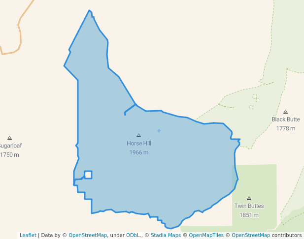 walking in Upper West Little Owyhee Wilderness Study Area map in South Mountain
