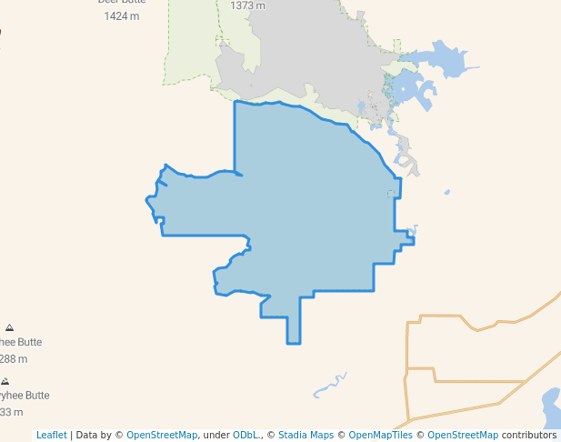 walking in Clarks Butte Wilderness Study Area map in South Mountain