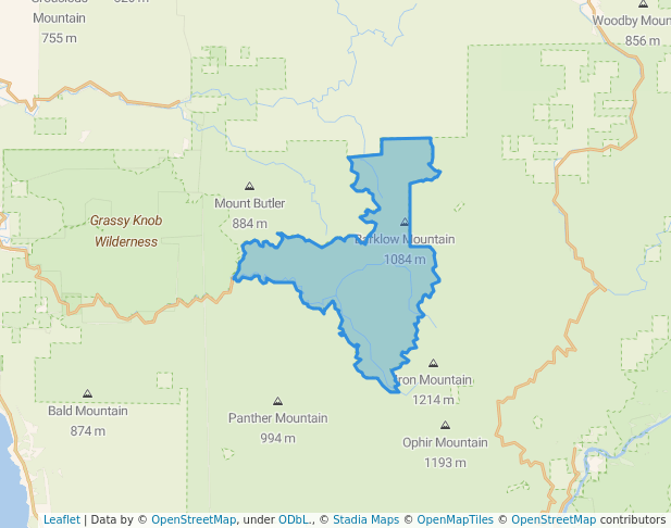 walking in Copper Salmon Wilderness map in Port Orford