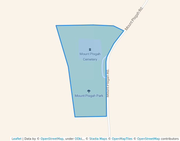 walking in Mount Pisgah Park map in Thayer