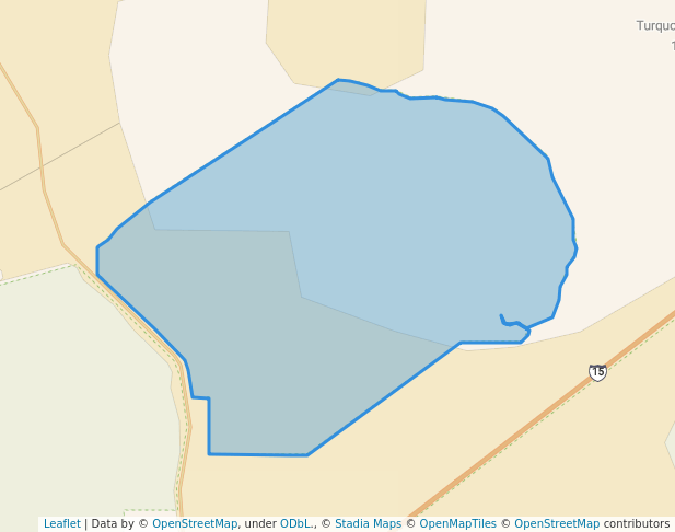 walking in Hollow Hills Wilderness map in Baker
