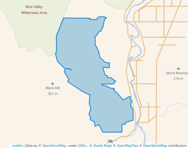walking in Big Maria Mountains Wilderness Area map in Blythe