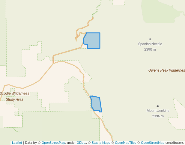 Owens Peak Wilderness Study Area - Thumb 