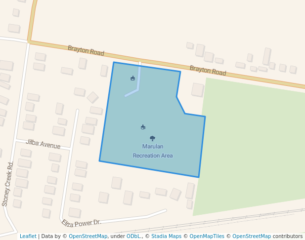 walking in Marulan Recreation Area map in Exeter