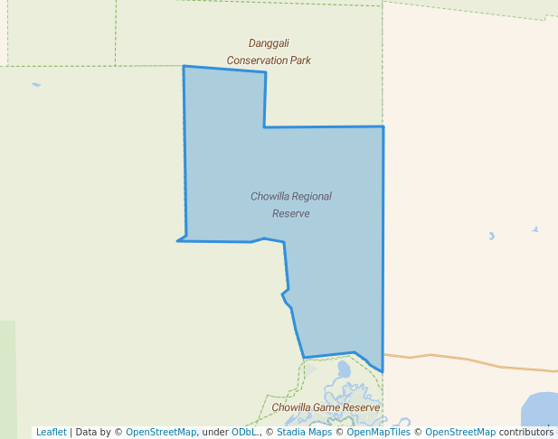 walking in Chowilla Regional Reserve map in Chowilla