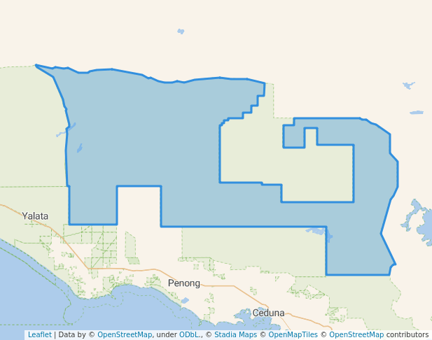 walking in Yellabinna Regional Reserve map in Yellabinna