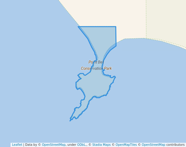 walking in Point Bell Conservation Park map in Penong