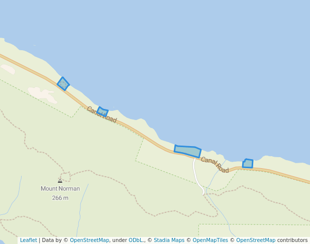 walking in Community Park map in Pender Island