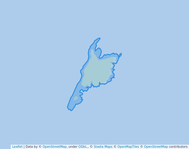 walking in Councillor Island Nature Reserve map in Currie