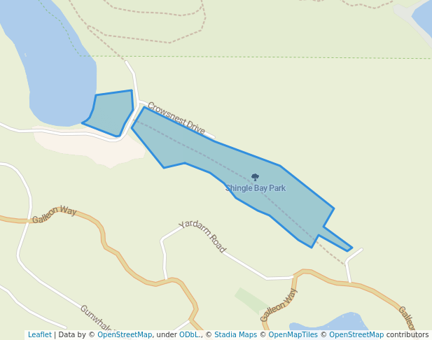 walking in Shingle Bay Park map in Pender Island
