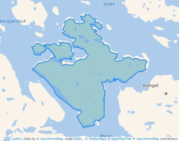 walking in ᒪᓪᓕᒃᔪᐊᖅ ᒥᕐᖑᐃᓯᕐᕕᖓ map in Kinngait